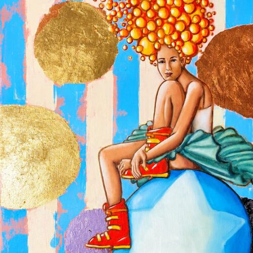 These Bootz, olio su tela di Lorenzo Capitta – Pagoda Swanson
